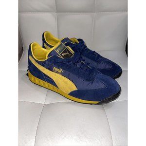 vintage puma easy rider blue yellow suede Leather womens Shoes Sneakers 6.5
